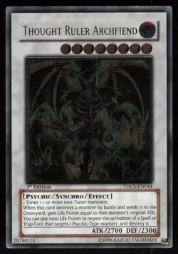 Thought Ruler Archfiend (UTR) TDGS-EN044 EURO Ultimate Rare 1st Edition Yu-Gi-Oh - Image 1