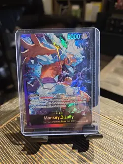 Monkey.D.Luffy OP09-061 SR Leader Starter Deck 26 Holo Foil One Piece TCG NM - Image 1