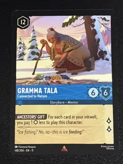 Disney Lorcana Winterspell Gramma Tala - Connected to Nature 148/204 NM Rare - Image 1