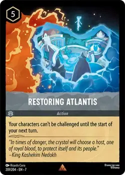 Restoring Atlantis - Archazia's Island #201 - Disney - Lorcana - Rare - NM - Image 1