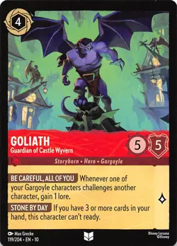 Goliath Guardian of Castle Wyvern 119/204 Whispers in the Well Disney Lorcana - Image 1