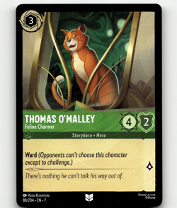 Disney Lorcana Thomas O'Malley - Feline Charmer 88/204 - Archazia's Island (7) - Image 1