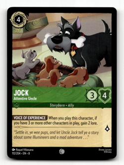 Disney Lorcana Jock - Attentive Uncle 112/204 - Reign of Jafar - Image 1