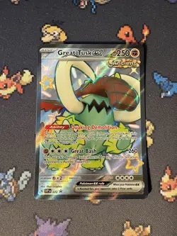 Pokemon Cards Great Tusk ex SVP072 Shiny Collection Tin Promo - (NM) #2 - Image 1