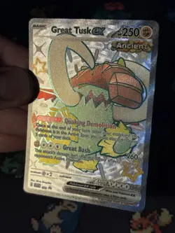 Pokemon Cards Great Tusk ex SVP072 Shiny Collection Tin Promo - (NM) #2 - Image 2