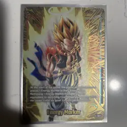 Dragon Ball Super Card Game 2nd Anniversary GOLD Energy Marker E-129 SSJ Gogeta - Image 1