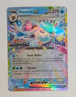 Glaceon ex 026/131 Prismatic Evolutions Stamped Promo Pokemon Card - Image 1