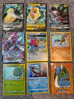 Random pokemon 9 card lot! All NM bulbasaur celebrations wailord XY Vmax GX V - Image 1