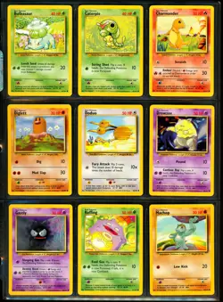 1999 Pokemon Base Set COMPLETE Unlimited Edition NON HOLO Cards 17-102 Rare MINT - Image 5
