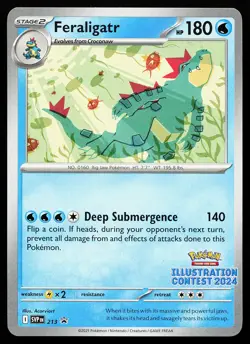 Feraligatr 213 Promo Illustration Contest 2024 Pokemon Card - Image 1