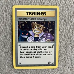 1x Imposter Oak's Revenge Team Rocket Set Trainer Pokemon TCG Trading Card Game - Image 1