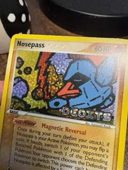 Pokemon TCG Nosepass EX Deoxys 42/107 Reverse Holo Card - Image 3
