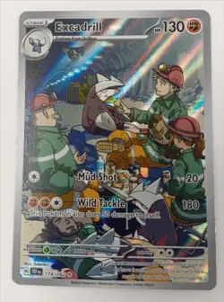 Pokemon Excadrill Illustration Rare Trading Card Temporal Forces 174/162 TCG - Image 1