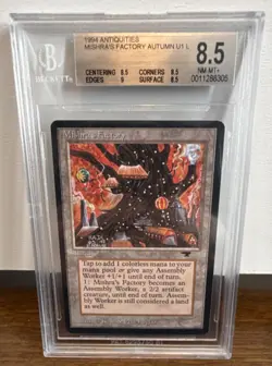 MTG Mishra's Factory (Autumn) - Antiquities - BGS 8.5 NM-MT+ - Image 1