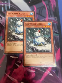 YUGIOH - SNOWMAN EATER X2 - COMMON - SDRE - 1ST ED - LP - Image 1