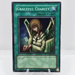 Yu-Gi-Oh! Graceful Charity SDP-040 Started Deck Pegasus Super Rare MP - Image 1