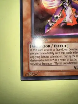 YuGiOh SOD-EN011 Mystic Swordsman LV2 Rare 1st Edition VLP/LP - Image 3