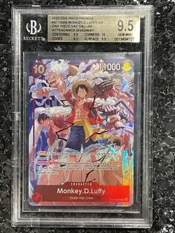 Monkey.D.Luffy (One Piece Day Dallas 2025) ST10-006 One Piece Promotion BGS 9.5 - Image 3