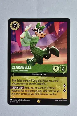 Disney Lorcana Clarabelle Light On Her Hooves Card 84/204 Shimmering Skies - Image 1
