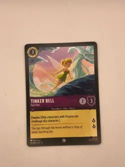 Disney Lorcana Azurite Sea TCG Tinker Bell Fast Flier 43/204 Non Foil - Image 1