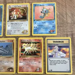 Pokemon TCG 1st Edition Gym Heroes 10 Card Lot - All LP /NM Condition - Vintage - Image 3