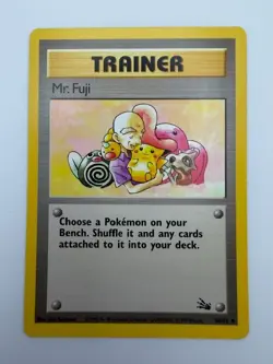 #58/62 Mr. Fuji Normal Uncommon - Pokemon TCG Fossil - Vintage - LP (See Photos) - Image 1