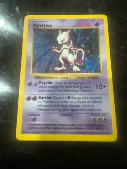 Shadowless 1999 Pokemon Base Set Mewtwo Holo Rare 10/102 Unlimited Vintage WOTC - Image 2