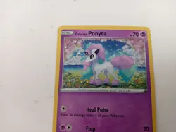 Pokemon Galarian Ponyta Promo Trading Card SWSH013 Holo TCG Collectable - Image 2