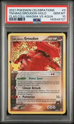 Pokemon Team Magma's Groudon 9/95 Celebrations: Classic Collection Holo PSA 10 - Image 1