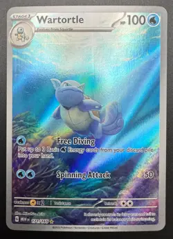 WARTORTLE Scarlet & Violet 151 Card Holo IR 171/165 NM Pokemon TCG - Image 1