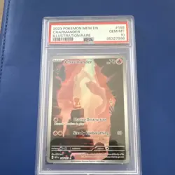 Pokemon 2023 Charmander Illustration Rare Holo 168/165 SV151 PSA 10 - Image 1