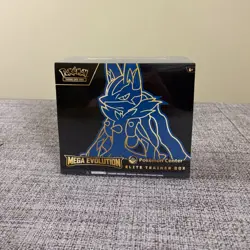 Pokemon TCG Mega Evolution Pokemon Center ETB Lucario Elite Trainer Box SEALED - Image 1