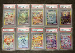 2024 Pokemon Terastal Festival EX Special Art Complete Set PSA 10 - Image 1