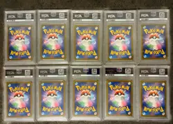 2024 Pokemon Terastal Festival EX Special Art Complete Set PSA 10 - Image 2