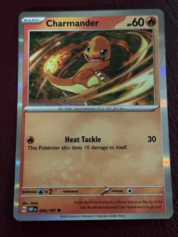 Pokemon TCG Charmander Sv03: Obsidian Flames Holo Promo - Image 1