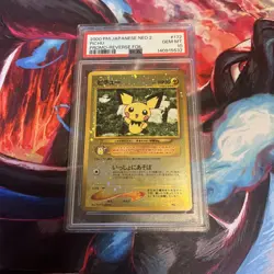 Pokemon Pichu #172 Japanese Neo 2 Promo Reverse Foil GEM MT 10 - Image 1