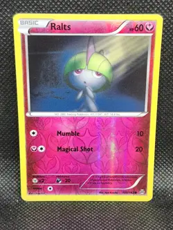 Pokemon Ralts Breakthrough Reverse Holo 100/162 LP Condition - Image 1