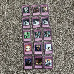 Vintage 1996 Yu-Gi-Oh! Cards Lot Of 15 - Image 1