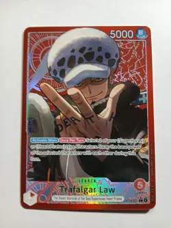 Trafalgar Law - OP14-001 (Alternate Art) OP14-001 The Azure Sea's Seven Foil SSP - Image 1