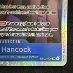 Boa Hancock EB03-026 Super Rare Holo Character Card One Piece CCG - Image 2