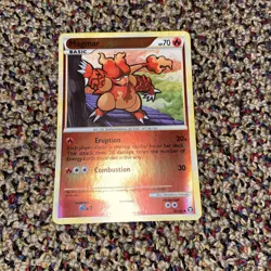 Magmar 42/102 UC Reverse Holo Pokemon TCG Card Triumphant LP Scratches On Front - Image 1