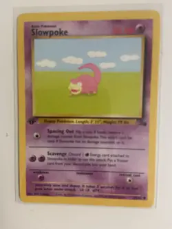 1st Edition Slowpoke - Fossil - #55/62 - Vintage Pokemon Card 1999 WOTC MINT - Image 1