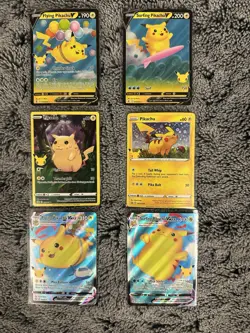 Pokemon Celebrations 25th Anniversary All 6 Holo Set Pikachu Card Lot - Image 1