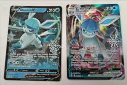 Pokemon Glaceon V & VMax Trading Cards Evolving Skies Holo Ultra Rare TCG - Image 1