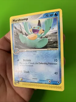 Marshtomp 40/109 EX Ruby & Sapphire E-Reader Pokemon Card LP+ - Image 3