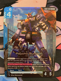 Gundam Card Game - Psycho Gundam GD02-001 LR - Dual Impact - Image 1