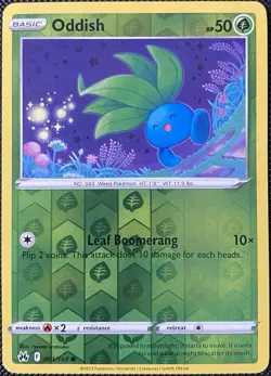 Oddish 001/159 Crown Zenith Reverse Holo - Pokemon Card - Image 1