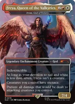 Freya, Queen of the Valkyries - Iroas, God of Victory -Foil Near Mint MTG - Image 1
