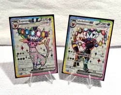 UMBREON AND ESPEON EX PRISMATIC EVOLUTIONS 175 & 176 PROMO CARDS - Image 1