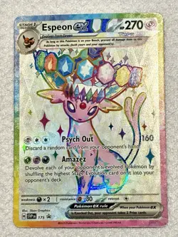 UMBREON AND ESPEON EX PRISMATIC EVOLUTIONS 175 & 176 PROMO CARDS - Image 2